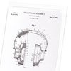 Patent of headphone (1966) (Pack of 8 cards)