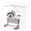 Patent of horse training apparatus (1942) (Pack of 8 cards)