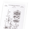 Patent of coffee brewing apparatus (1967) (Pack of 8 cards)