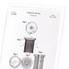 Patent of thread spool (1877) (Pack of 8 cards)