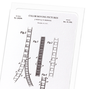 Patent of colour moving pictures (1918) (Pack of 8 cards)