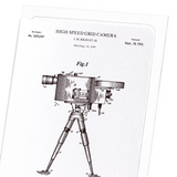 Patent of high-speed grid camera (1953) (Pack of 8 cards)