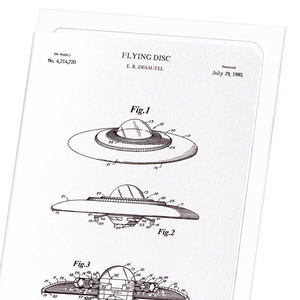 Patent of flying disc (1980) (Pack of 8 cards)