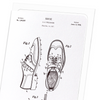 Patent of golf shoes (1930) (Pack of 8 cards)