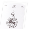 Patent of watch (1916) (Pack of 8 cards)