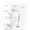 Patent of try square (1908) (Pack of 8 cards)