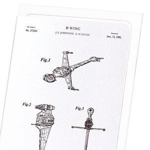 Patent of B-wing (1985) (Pack of 8 cards)