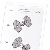 Patent of tie fighter (1980) (Pack of 8 cards)