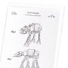 Patent of AT-AT walker (1982) (Pack of 8 cards)