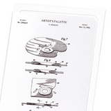 Patent of artist's palette (1950) (Pack of 8 cards)