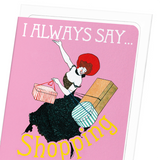 Shopping therapy (Pack of 8 cards)