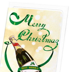 Champagne Christmas bottle