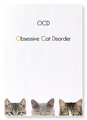 OCD (Obsessive Cat Disorder) (Pack of 2 prints)