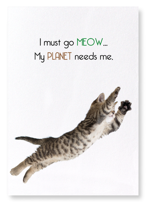 I must go meow (Pack of 2 prints)