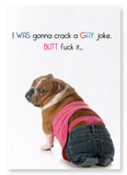 Gay joke butt fuck (Pack of 2 prints)