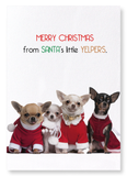 Santa's yelpers (Pack of 2 prints)