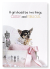 Classy and fabulous dog (Pack of 2 prints)