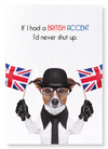 British accent dog (Pack of 2 prints)