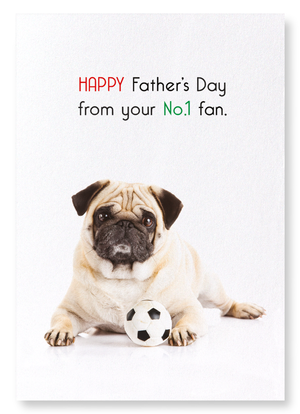 Father's day no.1 fan (Pack of 2 prints)