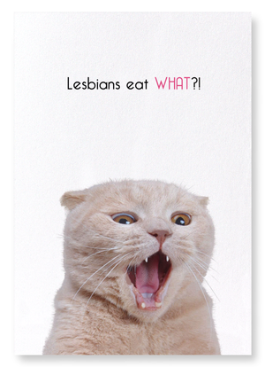 Lesbians eat what?! (Pack of 2 prints)