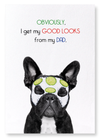 Dad's good looks (Pack of 2 prints)