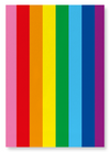 Original 8 colour LGBT pride flag (Pack of 2 prints)