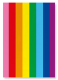 Original 8 colour LGBT pride flag (Pack of 2 prints)