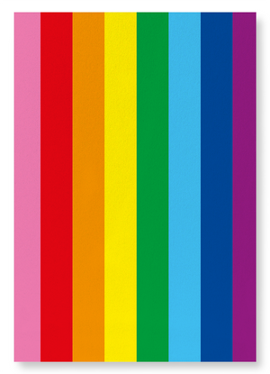 Original 8 colour LGBT pride flag (Pack of 2 prints)