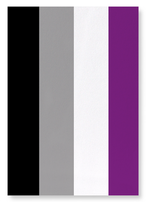 Asexual pride flag (Pack of 2 prints)