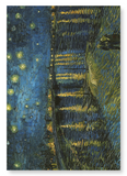 Starry night over the rhone by van gogh : 2 prints