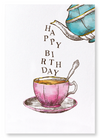 Pouring birthday tea : 2 prints