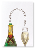 Happy birthday champagne : 2 prints