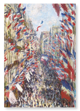 La rue montorgueil in paris by monet : 2 prints