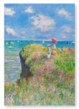 Cliff walk at pourville (1882) : 2 prints