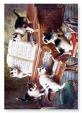 Cats and music : 2 prints