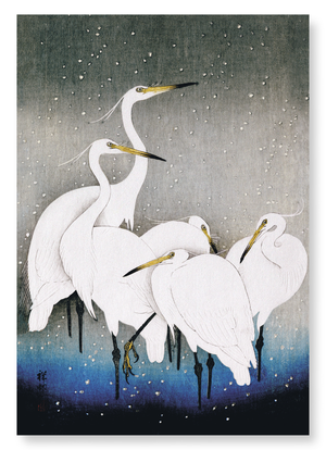 Herons in the winter (Pack of 2 prints)