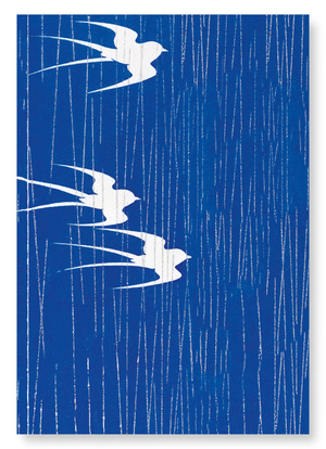 Swallows in the rain (Pack of 2 prints)