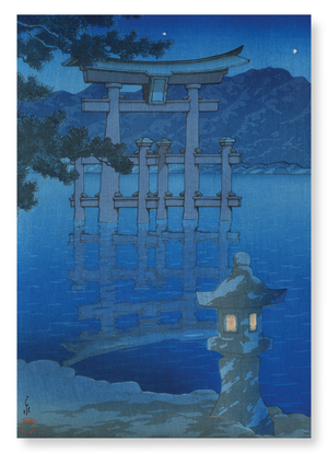 Starry night of miyajima (Pack of 2 prints)