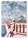 Snow at bridge (Pack of 2 prints)