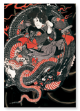 Samurai on a dragon (Pack of 2 prints)