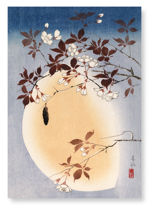 Blossoms and moon (Pack of 2 prints)