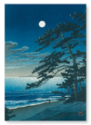 Moon at ninomiya beach (Pack of 2 prints)