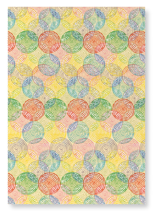 Circles of light colours (Pack of 2 prints)