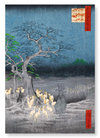 Foxfires at the tree of oji (Pack of 2 prints)