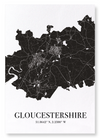 Gloucestershire cutout (Pack of 2 prints)