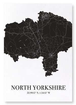 North Yorkshire cutout (Pack of 2 prints)