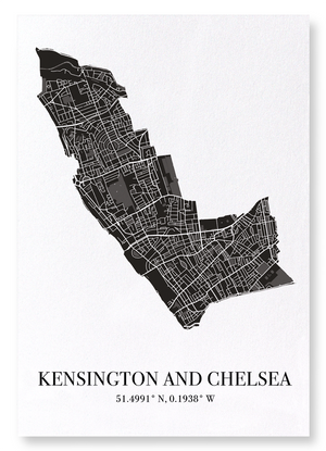 Royal Borough of Kensington and Chelsea cutout (Pack of 2 prints)