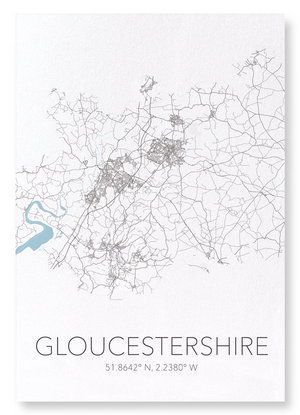 Gloucestershire cutout (Pack of 2 prints)