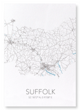 Suffolk cutout (Pack of 2 prints)