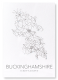 Buckinghamshire cutout (Pack of 2 prints)